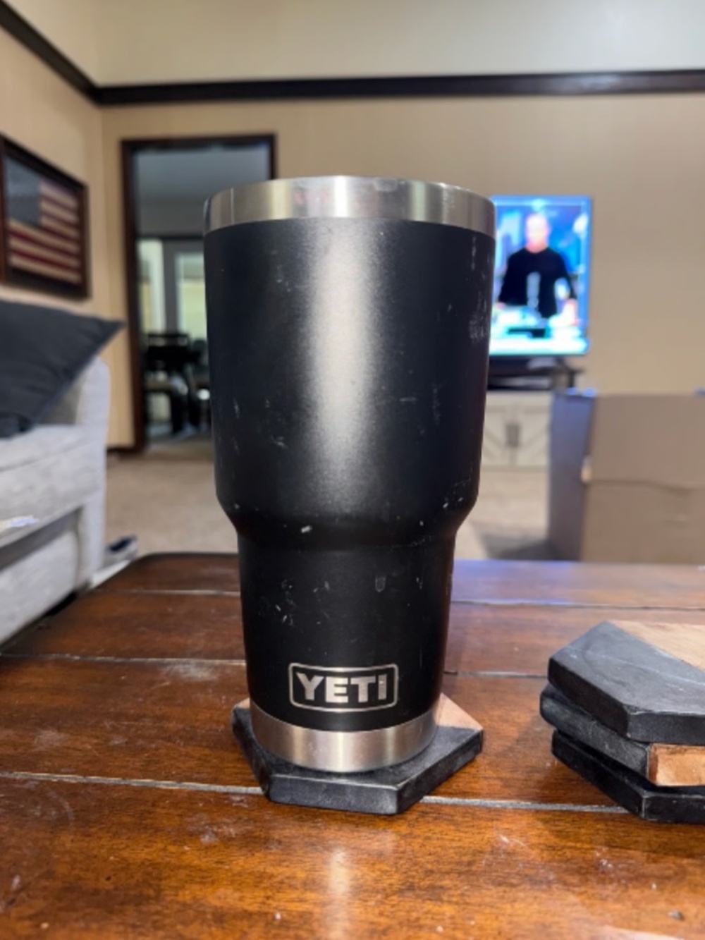 YETI Rambler 30 oz Tumbler – Black – NO LID